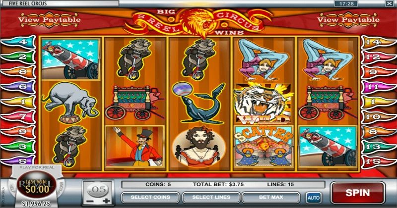 Play in 5 Reel Circus Slot Online from Rival Gaming for free now | www.aaaku.top